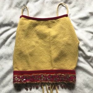 Crazy Fun Vintage Festival Crop Top 🌈